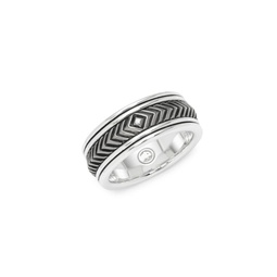Sterling Silver Engraved Band Ring