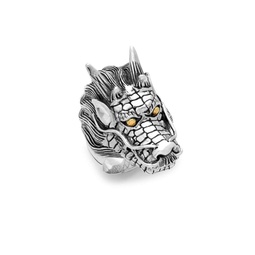 Effy 18K Yellow Gold and Sterling Silver Dragon Ring