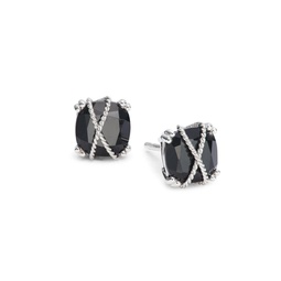 Sterling Silver & Onyx Stone Earrings