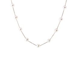14K Rose Gold & 8MM Freshwater Pearl Necklace