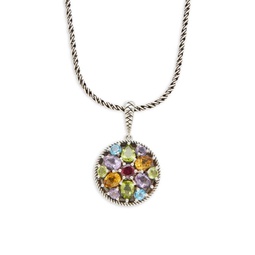 Sterling Silver & Multi-Stone Necklace