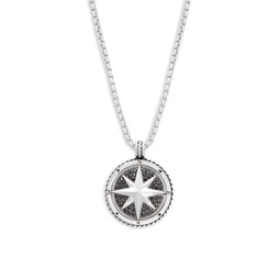 Sterling Silver & Black Spinel Pendant Necklace