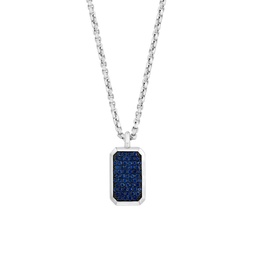 Sterling Silver & Sapphire Pendant Necklace