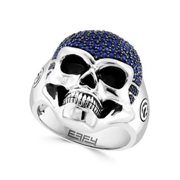 Sterling Silver & 1.40 TCW Sapphire Skeleton Ring