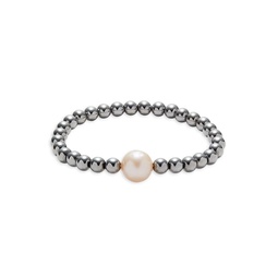 8-10MM Freshwater Pearl & Hematite Bead Bracelet