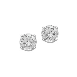 14K White Gold & 0.32 TCW Diamond Stud Earrings