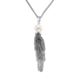 11MM Freshwater Pearl & Sterling Silver Pendant Necklace