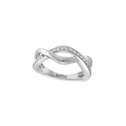 Sterling Silver & 0.07 TCW Diamond Ring