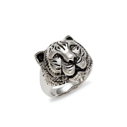 Sterling Silver Tiger Ring