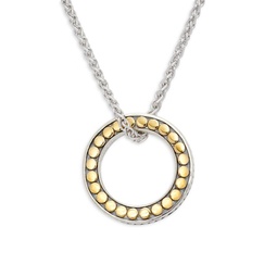 Sterling Silver & 18K Yellow Gold Pendant Chain