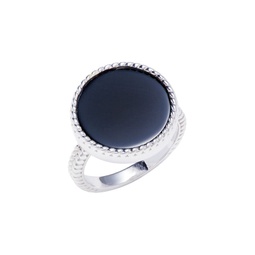 Sterling Silver & Onyx Signet Ring