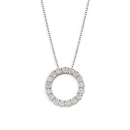 Sterling Silver & 0.24 TCW Diamond Necklace