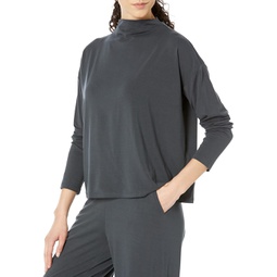 Womens Eileen Fisher Funnel Neck Box Top