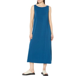 Eileen Fisher Bateau Neck Full-Length Dress
