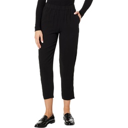 Eileen Fisher Petite High Waisted Tapered Ankle Pants