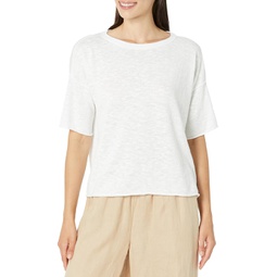 Womens Eileen Fisher Elbow Sleeve Pullover
