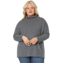 Womens Eileen Fisher Plus Size Turtle Neck Tunic