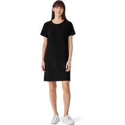 Womens Eileen Fisher Jewel Neck Knee Length Dress