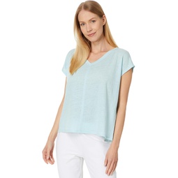 Eileen Fisher V Neck Square Tee