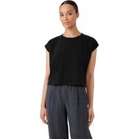 Eileen Fisher Crew Neck Cropped Shell