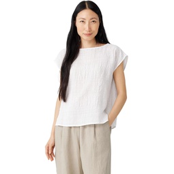 Eileen Fisher Gathered Boxy Top