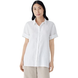 Eileen Fisher Short Sleeve Long Shirt