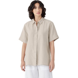 Womens Eileen Fisher Short Sleeve Long Shirt