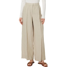 Womens Eileen Fisher Wide Pleated Full Length Pants