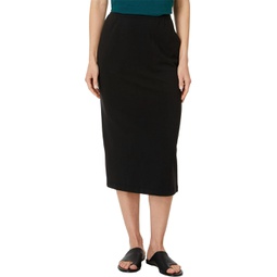 Womens Eileen Fisher Calf Length Skirt With Pockets
