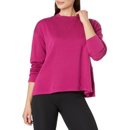 Womens Eileen Fisher Crew Neck Boxy Top