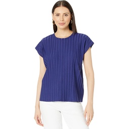 Womens Eileen Fisher Crew Neck Boxy Top