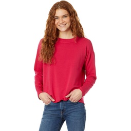 Womens Eileen Fisher High Crew Neck Boxy Top