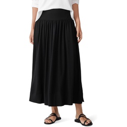 Womens Eileen Fisher Full Length Gathered Skirt