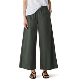 Womens Eileen Fisher Petite Wide Ankle Pants