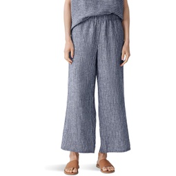 Womens Eileen Fisher Petite Wide Ankle Pants