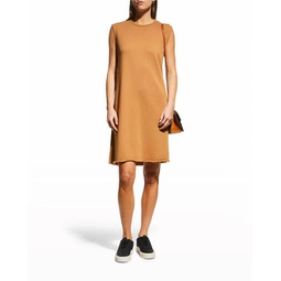 lightweight organic cotton terry dress in chestnut