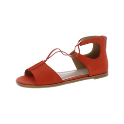 rose womens leather open toe ankle strap