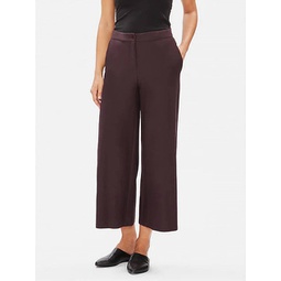 ankle wide pant in cassis