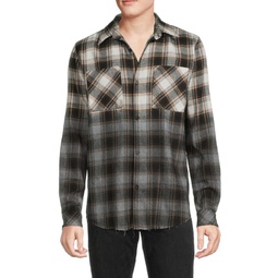 Checked Regular Fit Colorblock Shirt