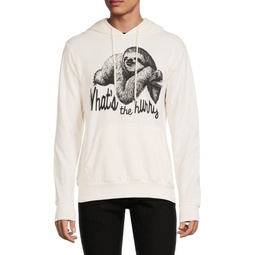 Whats the Hurry Sloth Pullover Hoodie