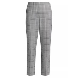 Madelyn Checkered Skinny Crop Pants