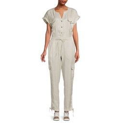 Belted Ankle Jumpsuit