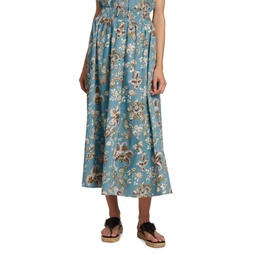 Dream Garden Midi Skirt