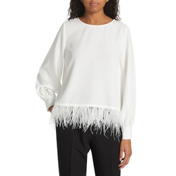 The Rhea Feather Top