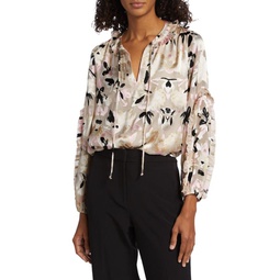 The Ana Floral Ruffle Blouse
