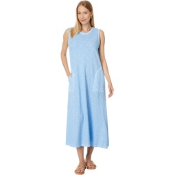 Womens Elliott Lauren Enzyme Wash Jersey, Sleeveless Maxi Dress with pockets