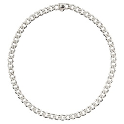 Silver Edge Chain Necklace 232883M145033