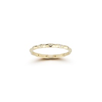 14k white gold & diamond band ring