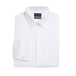 Cotton Modern-Fit Long-Sleeve Tuxedo Shirt
