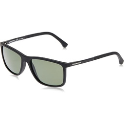 Emporio Armani sunglasses (EA-4058 56539A) Matt Black - Black - Green polarised lenses